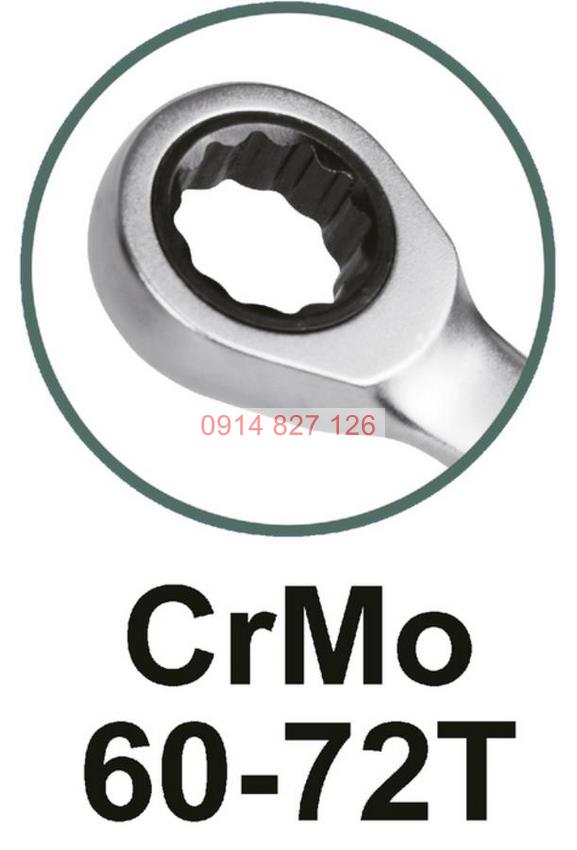 Bộ cờ lê vòng miệng tự động có 8 chi tiết cỡ từ 8-19mm TOTAL THT102RK086