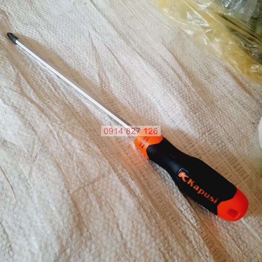 Tua vít đảo đầu  KAPUSI Nhật Bản dài 100-150-200mm, phi 6, thép cr-v, cán cao su, Bh 12 thángdiy-vietnam