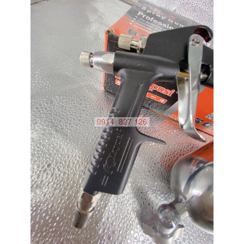 Súng phun sơn mimi cầm tay K3 KAPUSI K-4019, chất liệu nhôm dùng khí nén