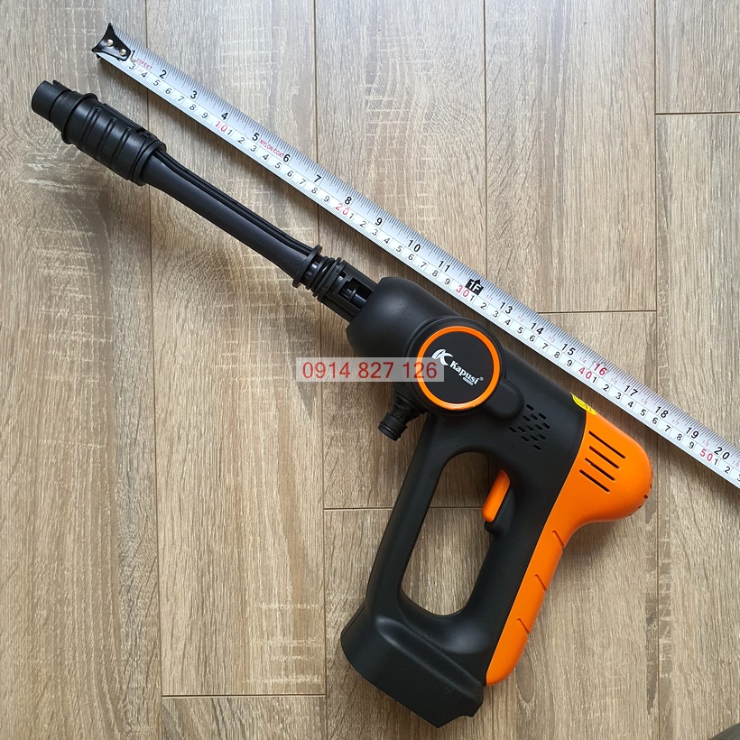 Bộ Máy Rửa Xe pin 21V hãng KAPUSI K-6995 đủ phụ kiện rửa ô tô, xe máy, tưới cây, sân vườn