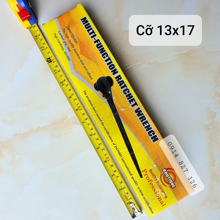 Cờ lê đuôi chuột 12-32mm hãng YINGPAISI, cờ lê giàn giáo tự động, tuýp giàn giáo đa năng 2 đầu