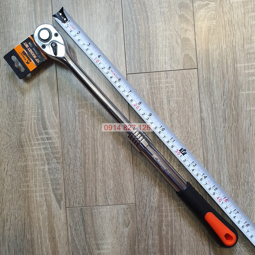 Cần siết tự động tăng chiều dài tối đa 45cm K-7864 hãng KAPUSI, Chất thép CR-V, 72 bánh răng