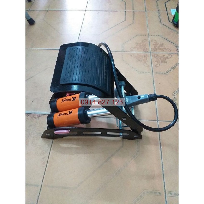 Bơm đạp chân 2 ống nén khí K-3036 KAPUSI 2 Pitton, công suất 15kg/cm3, đa năng
