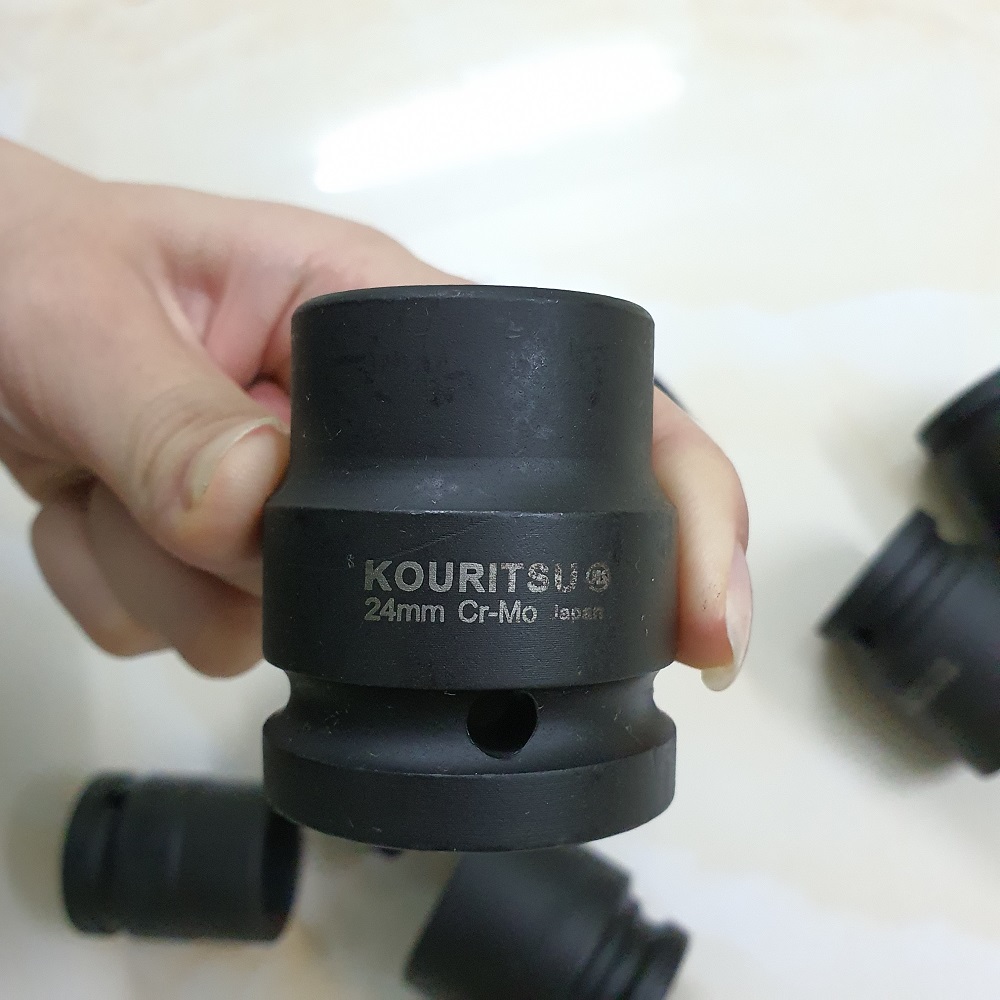 Khẩu vặn ốc 3/4  inch đen ngắn Kouritsu thép CR-Mo (Tuýp 3/4)