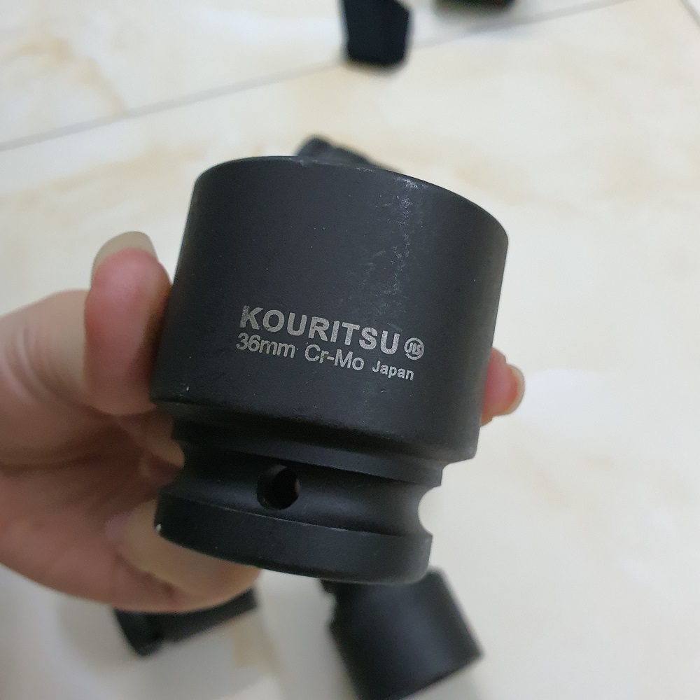 Khẩu vặn ốc 3/4  inch đen ngắn Kouritsu thép CR-Mo (Tuýp 3/4)