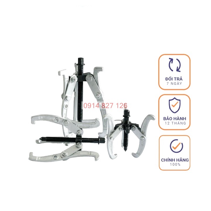 [Chính hãng] [Ảnh thật] Vam 3 vàng, cảo 3 chấu tháo vòng bi, bạc đạn hãng Kapusi Nhật Bản cỡ 4 icnh –  8inch,BH 12 tháng