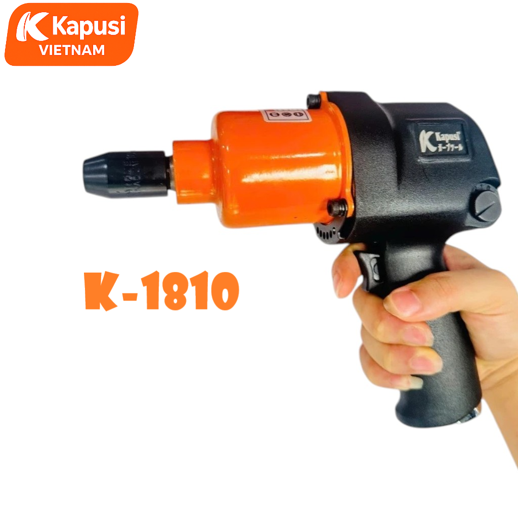 Bộ Súng Mở Bu Lông 12 Chi Tiết 1/2 Inch Kapusi K-1810 - Bộ Tuýp Cần Xiết Súng Mở Tuýp, Súng Bắn Ốc Ô Tô Xe Máy Cao Cấp
