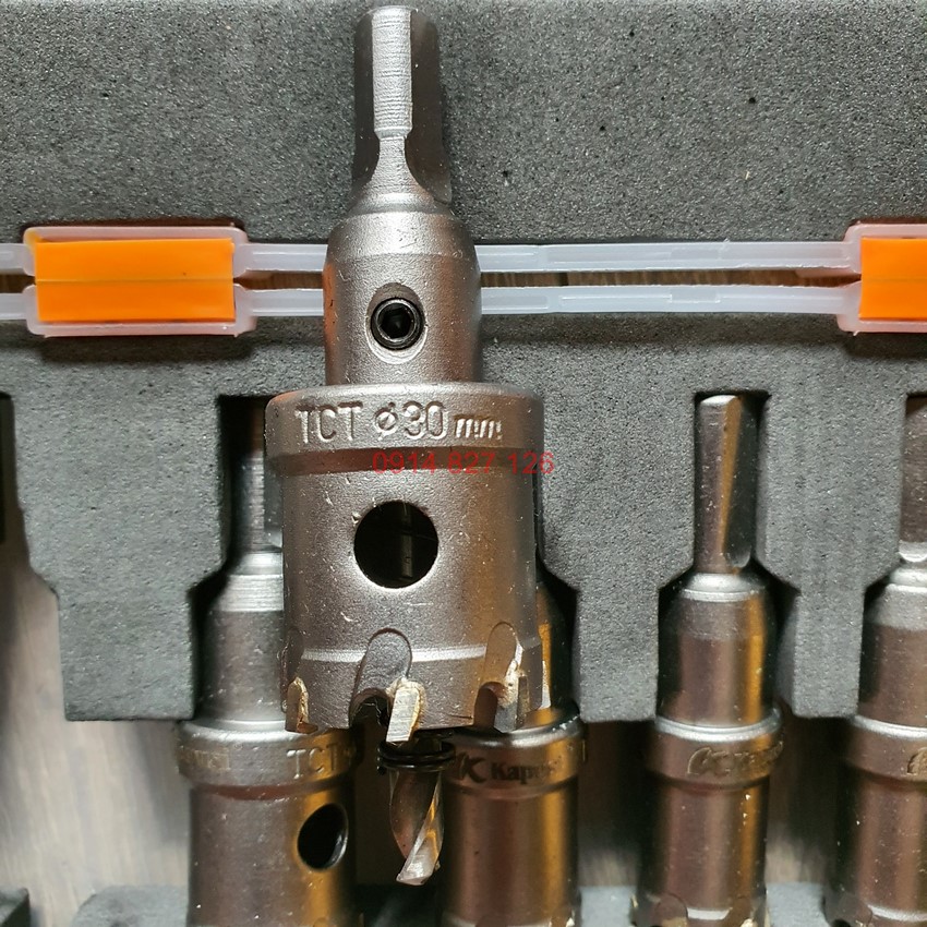Bộ 6 mũi khoét sắt, Inox Kapusi bao gồm 16 -18 - 20 - 22 - 25 - 30  K-3692
