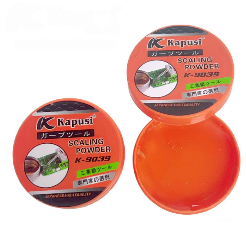 NHỰA THÔNG HÀN KAPUSI K-9039 cam vàng, hỗ trợ chì thiếc chảy đều, giảm quá trình oxy hóa