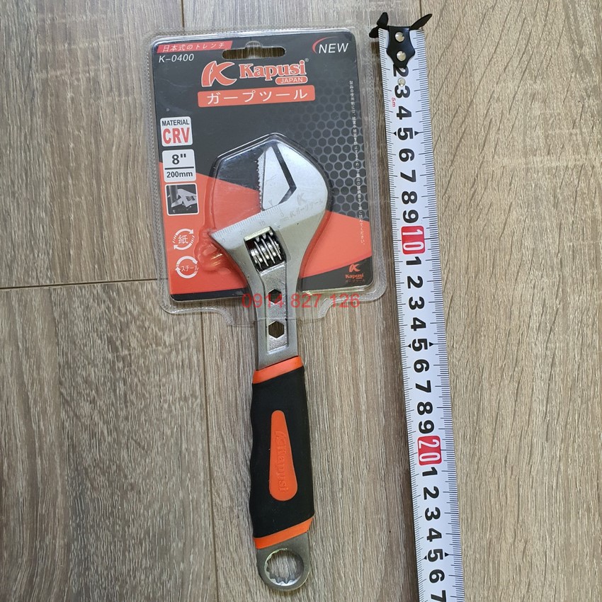 Mỏ lết bọc cao su cao cấp hãng Kapusi Nhật Bản đủ cỡ từ 8-10-12 inch