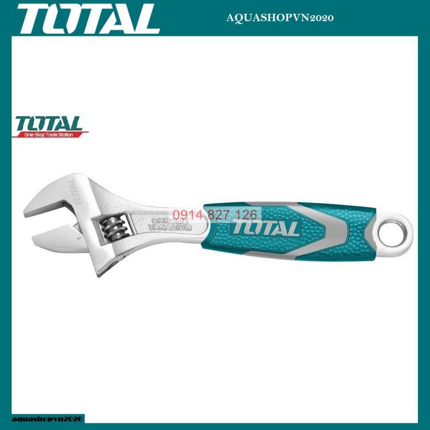 Mỏ lết công cầm tay đa năng TOTAL THT101066 6inch -12inch, cờ lê thép Cr-V