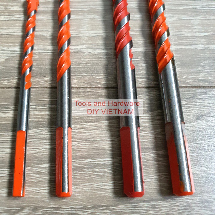 Bộ Mũi khoan đa năng hãng Kapusi Nhật Bản các gồm 4 cây cỡ 12mm, 10mm, 8mm, 6mm, có tem chống hàng giả.