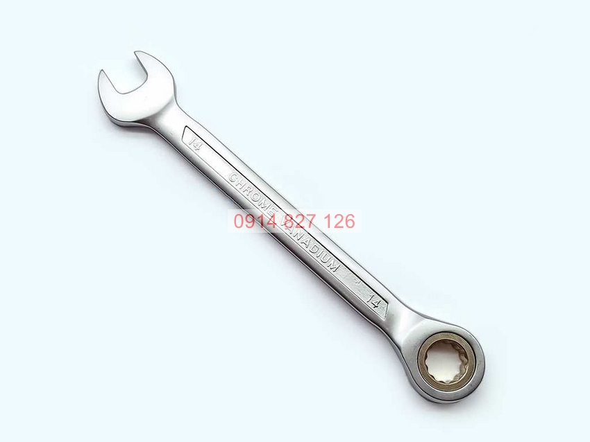Cờ lê tự động KAPUSI 8-19mm thép CR-V, bánh 72 răng, vòng miệng 360