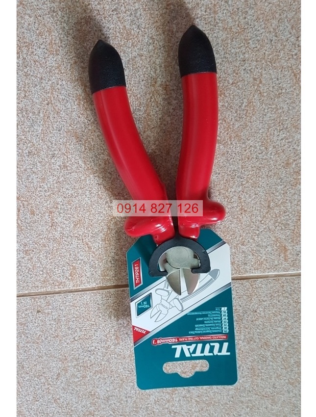 Kìm cắt cách điện 1000V TOTAL THTIP261 6inch kềm cắt cách điện thép C-rV siêu bền cứng
