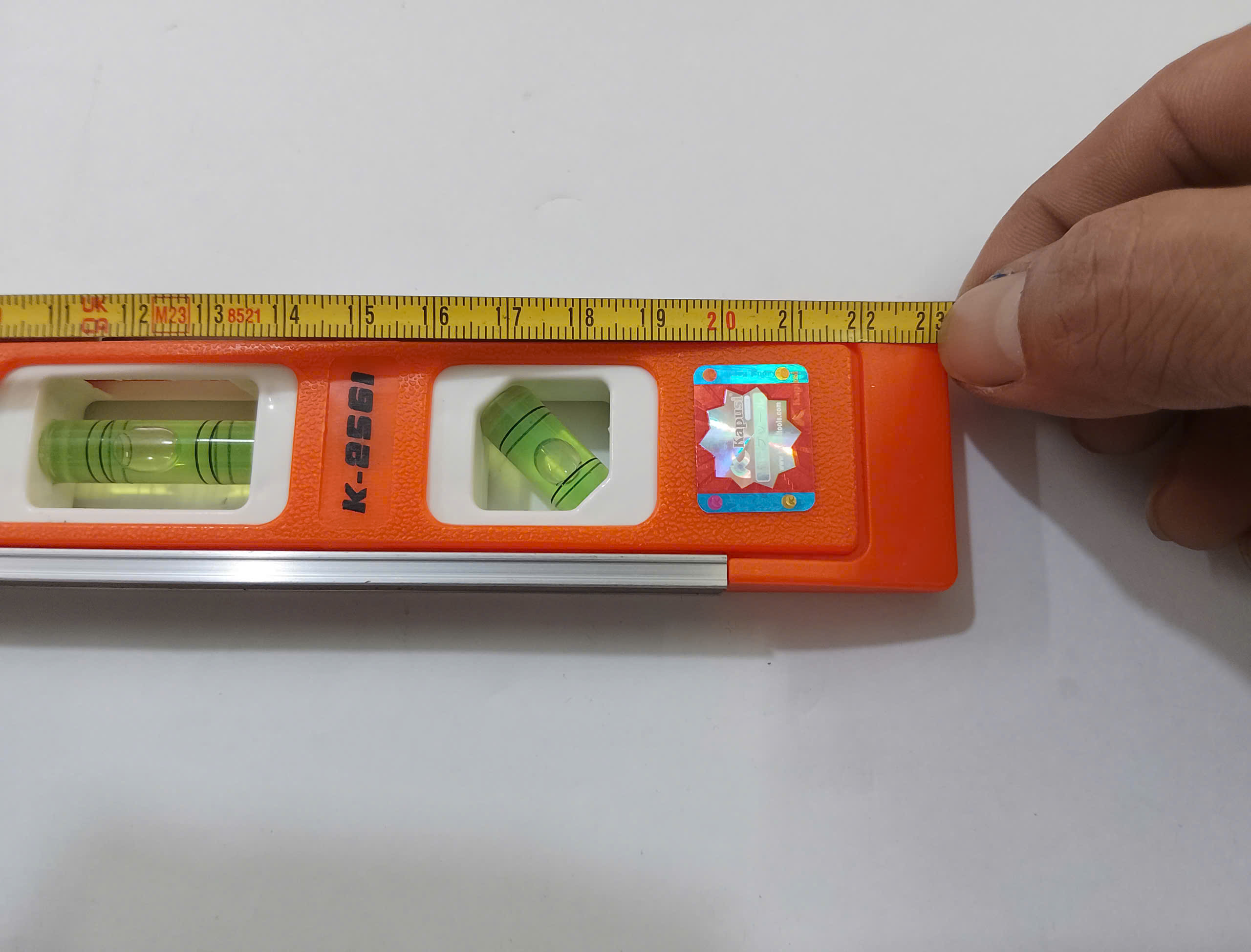 Thước Thủy Mini Kapusi K-2561 – Nhôm Cao Cấp, 3 Hạt Thủy, Đo Ngang Dọc Nghiêng Chính Xác, Bh 12 tháng