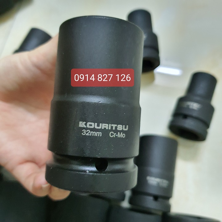 Tuýp dài đầu 1 inch Kouritsu Nhật Bản - Khẩu vặn ốc 1 inch