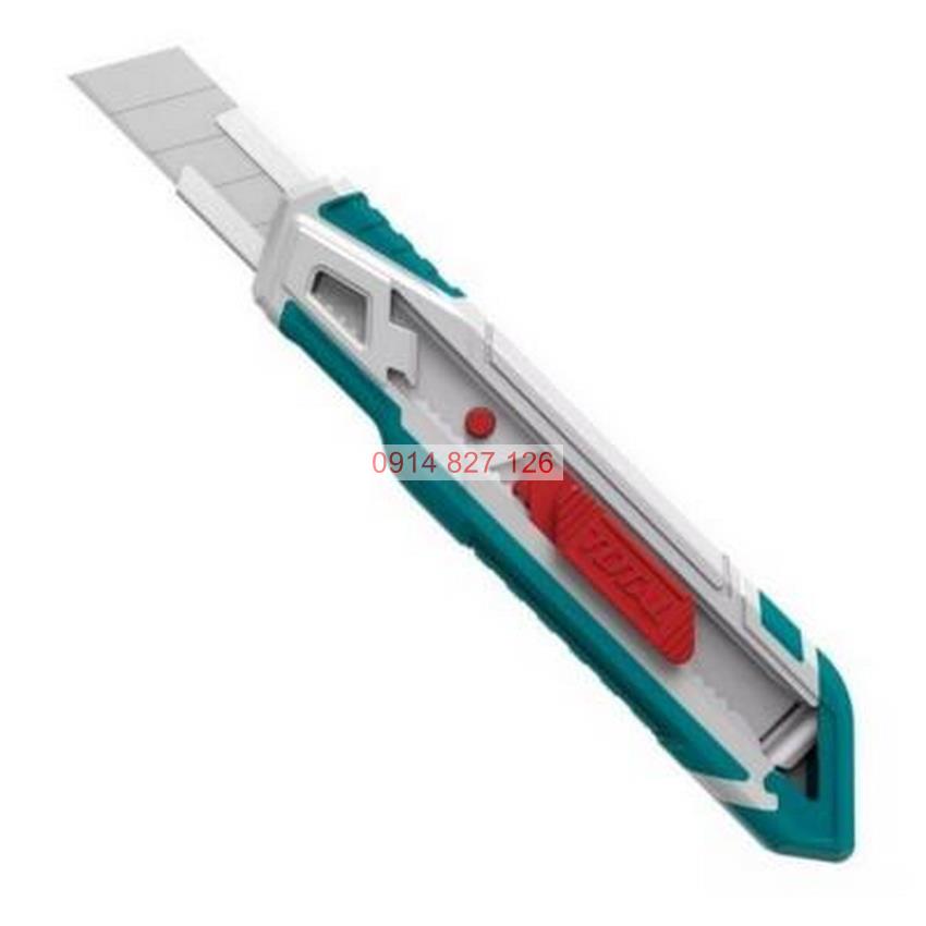 Dao rọc giấy cao cấp TOTAL THT511816 kèm theo 1 lưỡi dao chất liệu SK5 cắt giấy, rọc băng keo