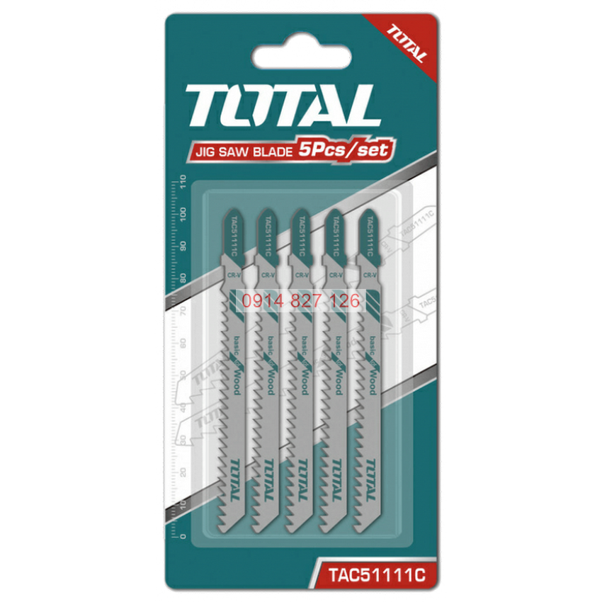 Lưỡi cưa lọng (cưa gỗ) TOTAL TAC51111C chất liệu thép carbon siêu bền, dễ dàng cắt kim loại
