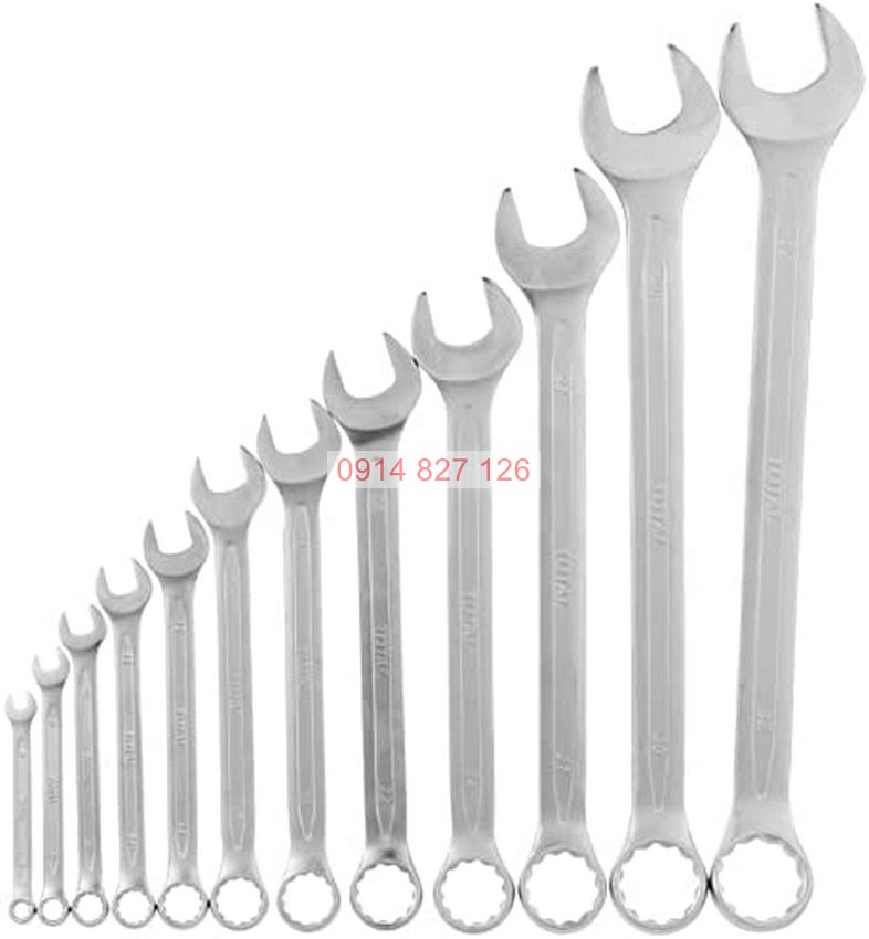 Bộ cờ lê vòng miệng gồm 12 chi tiết cỡ từ 6-32mm TOTAL THT1022122