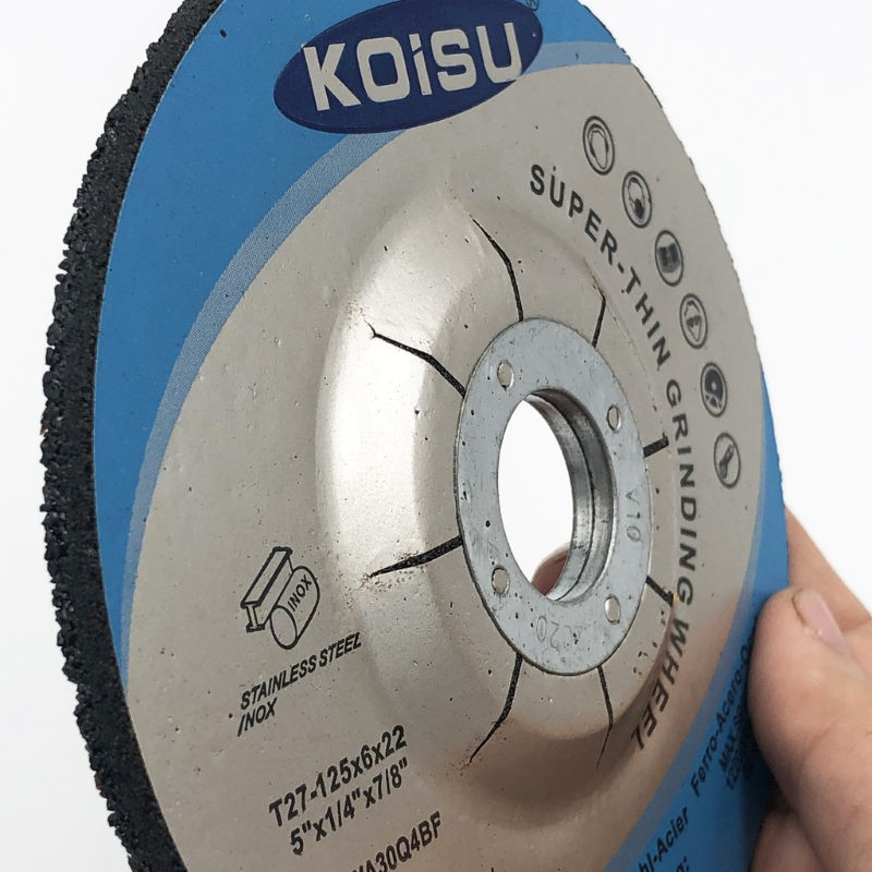 Đá Mài Sắt KOURITSU Dày 6mm Cao Cấp Chịu Lực Tốt Tốc Độ 12200 Vòng/Phút Cho Máy Mài Góc Đường Kính 100-125MM BH 12 tháng