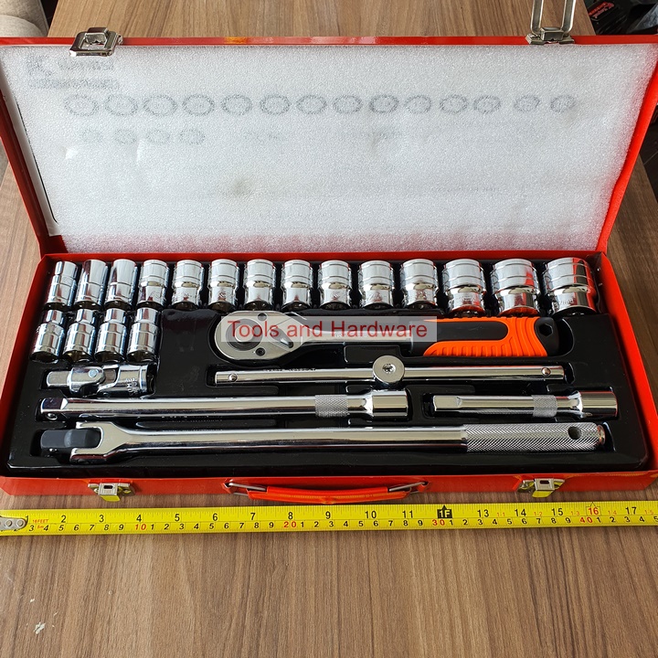 Bộ tuýp khẩu K-9770 hãng Kapusi 24 chi tiết hệ 1/2 inch