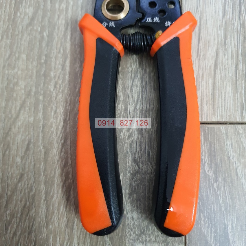 Kìm tuốt dây điện KAPUSI K-9120, phù hợp nhiều cỡ dây 0,8-2.6mm khóa an toàn