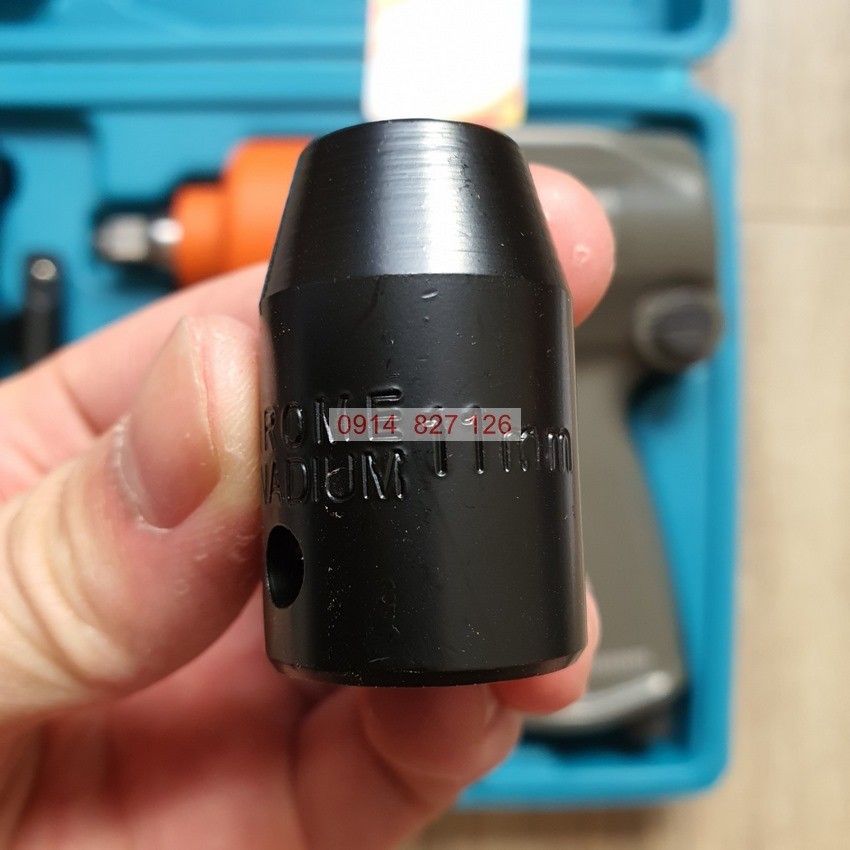 Bộ Máy bắn bulong kèm khẩu hãng WASAKI Nhật Bản 2 búa khí nén hệ 1/2 inch lực siết max 650Nm, BH 24 tháng diy-vietnam