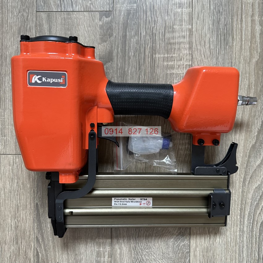 Máy bắn đinh bê tông chữ U dùng hơi KAPUSI Japan, cỡ đinh 18-64mm tốc độ bắn nhanh, Bh12 tháng diy-vietnam