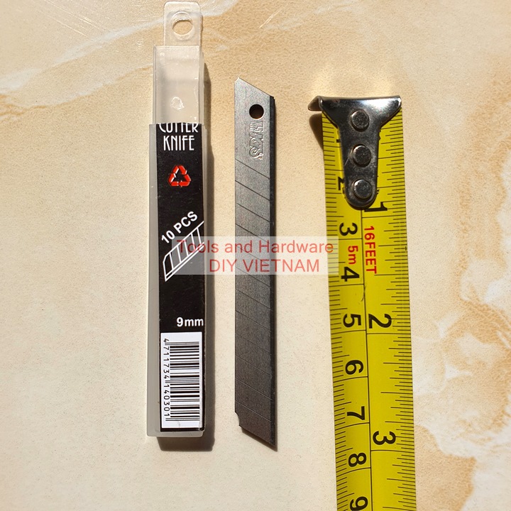Hộp 100 lưỡi dao rọc giấy mini thay thế hãng SDI Việt Nam cao cấp