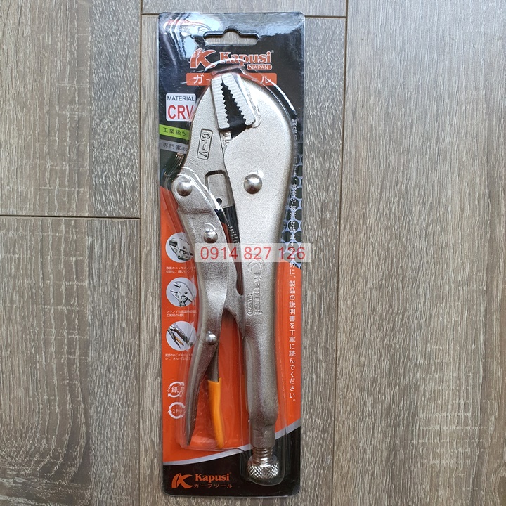 Kìm chết miệng tam giác hãng Kapusi K-8260, kích thước 10 inch (25cm)