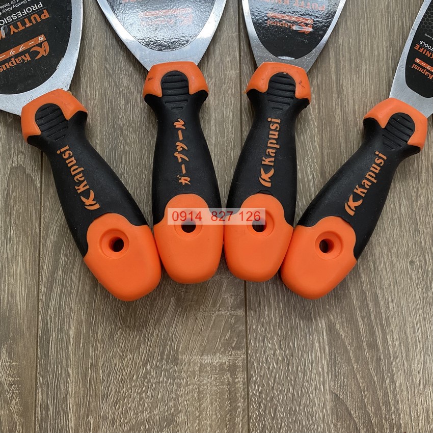 Bay sủi sơn cán ngắn 2-5inch KAPUSI K-3662, K-3664, K-3666, K-3668, Tay cầm bằng nhựa chắc chắn thép không gỉ