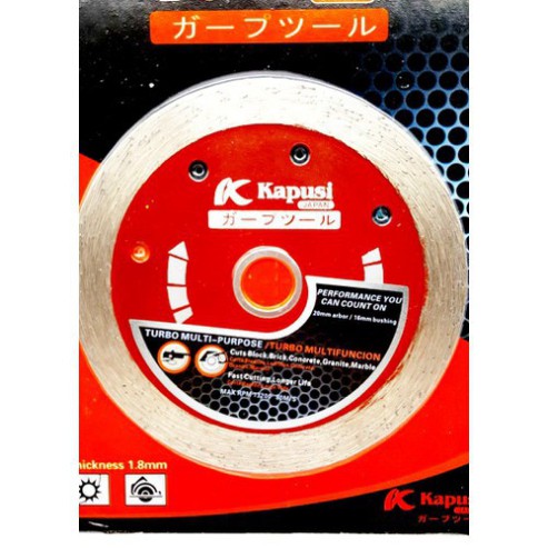 Đá cắt gạch 1 tấc K-8861, K-8860 KAPUSI, Lưỡi răng thưa và răng liền siêu sắc thép không gỉ