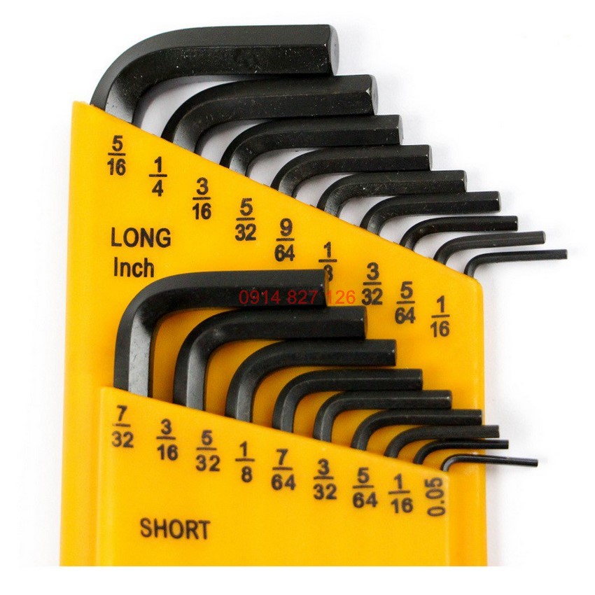 Bộ lục giác hệ met- inch hãng Tolsen 36 chi tiết 20094 thép cr-v