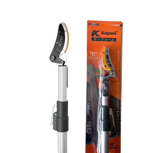 Kéo Cắt Cành 3M Kapusi K-8908 – Lưỡi Thép SK5 Siêu Sắc, Cắt Cành Cao 3 Mét, Nhẹ 1.4kg, Thu Gọn Tiện Lợi, Bh 12 tháng