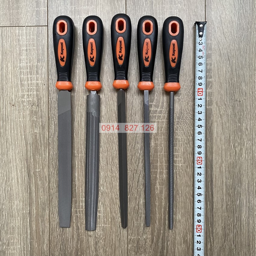 Bộ 5 cây dũa mài kim loại KAPUSI K-3766 8inch 300mm hợp kim siêu cứng