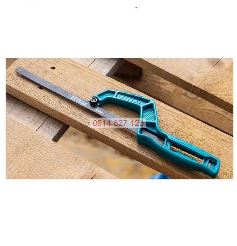 Khung cưa sắt mini TOTAL THMHF1504, phù hợp lưỡi 10inch (250mm) 12inch (300mm) thép Mangan 65