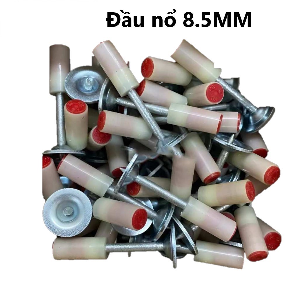Hộp 200 Đinh Bắn Ty Thẳng đầu nòng 8.5mm, chiều dài 3.2cm hoặc 4.2cm Kapusi – Bắn Xuyên Thép, Bê Tông, Tường Gạch,...