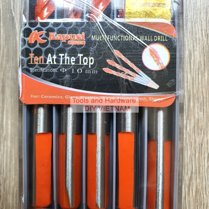 Hộp 5 Mũi khoan đa năng K-3505 hãng Kapusi phi 10mm, có tem chống hàng giả