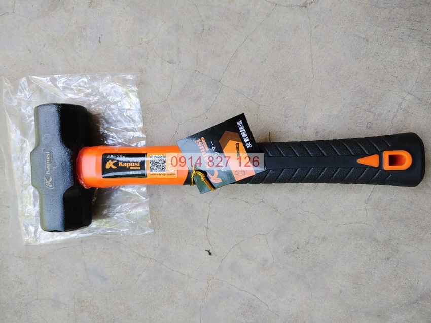 Búa tạ lục giác 2 đầu KAPUSI Nhật Bản cỡ 0.9-1.4-1.8kg, thép cao cấp, tay cao su, Bh 12 tháng diy-vietnam