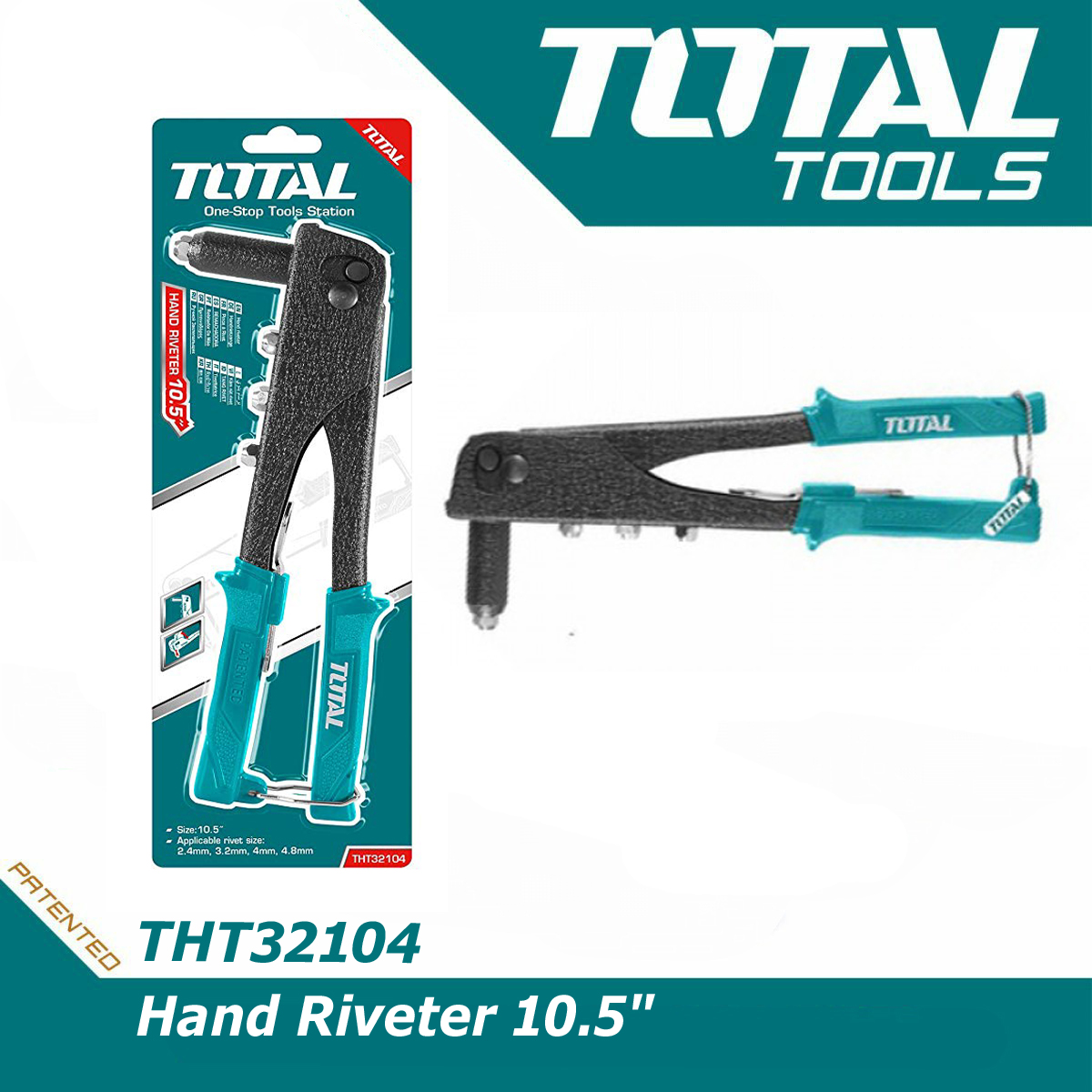 Kìm rút đinh tán chuyên dụng TOTAL THT32104 10,5 inch