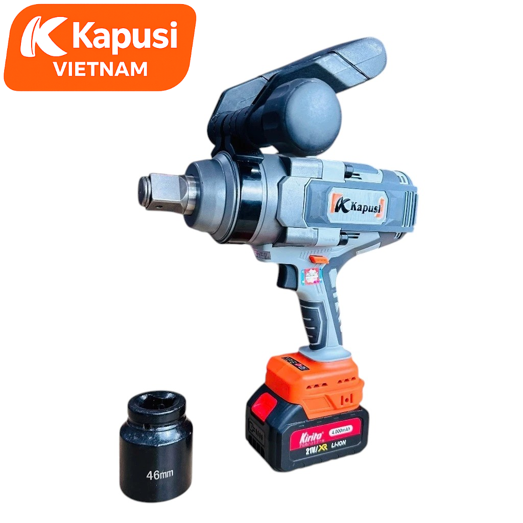 Máy Bắn Ốc Pin Kapusi K6896 Đầu 3/4 Inch 3300N.m - Động Cơ Không Chổi Than Brushless Lực Siết Mạnh Chính Hãng, BH 12T
