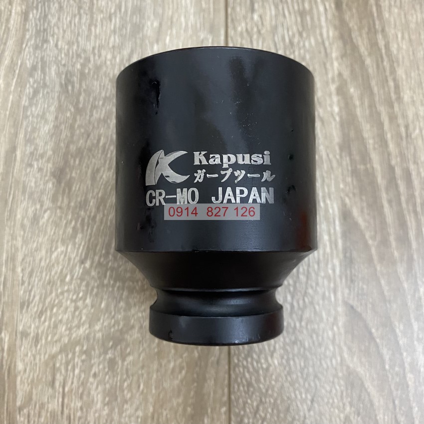 Bộ khẩu đen KAPUSI hệ 3/4 inch (193mm) thép đen CR-Mo cỡ từ 21-46mm