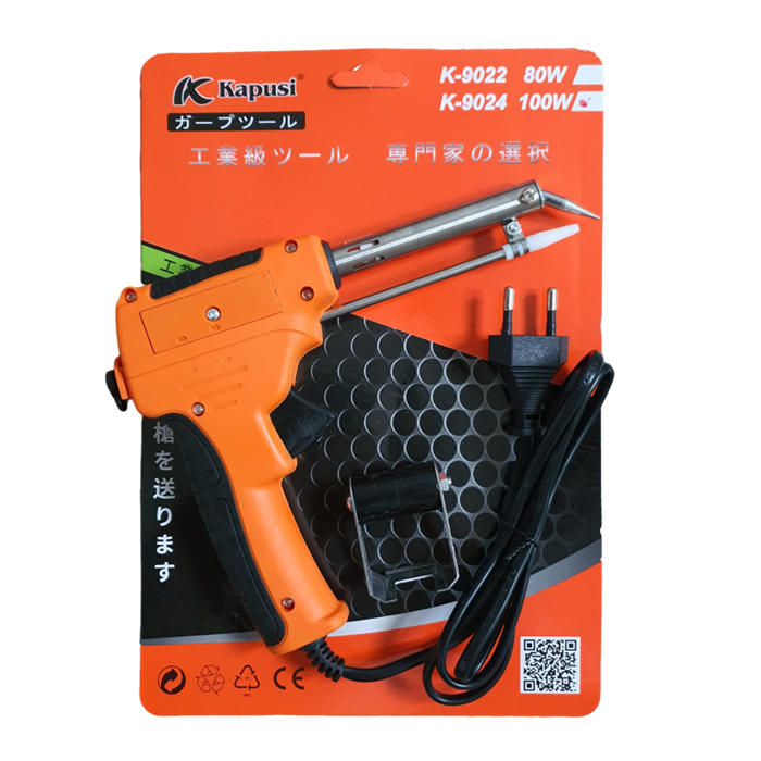 Mỏ hàn tự động đẩy thiếc hãng KAPUSI 80w-100w K-9022 K-9024, hợp kim thép cao cấp