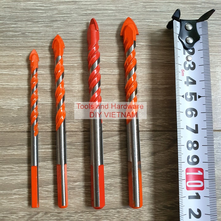 Bộ Mũi khoan đa năng hãng Kapusi K-3503, K-3504, K-3505, K-3506 các cỡ 12mm 10mm 8mm 6mm, có tem chống hàng giả