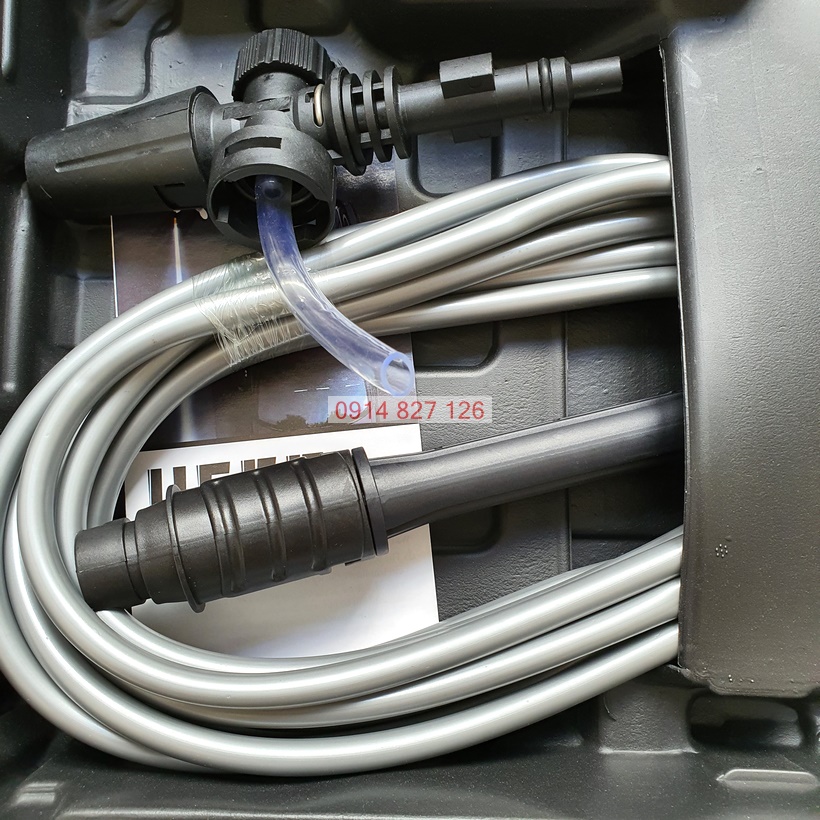Bộ Máy Rửa Xe pin 21V hãng KAPUSI K-6995 đủ phụ kiện rửa ô tô, xe máy, tưới cây, sân vườn