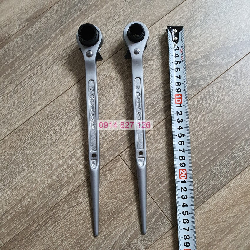 Cờ lê đuôi chuột hãng KAPUSI đủ 5 cỡ, thép hợp kim Cr-v cao cấp, độ cứng cao