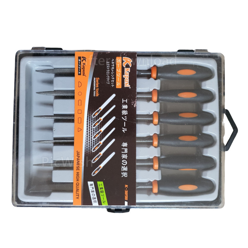 Bộ dũa 6 cái hãng KAPUSI Japan K-3898, dài 140mm, chất liệu hợp kim cao cấp, Bh 12 tháng diy-vietnam