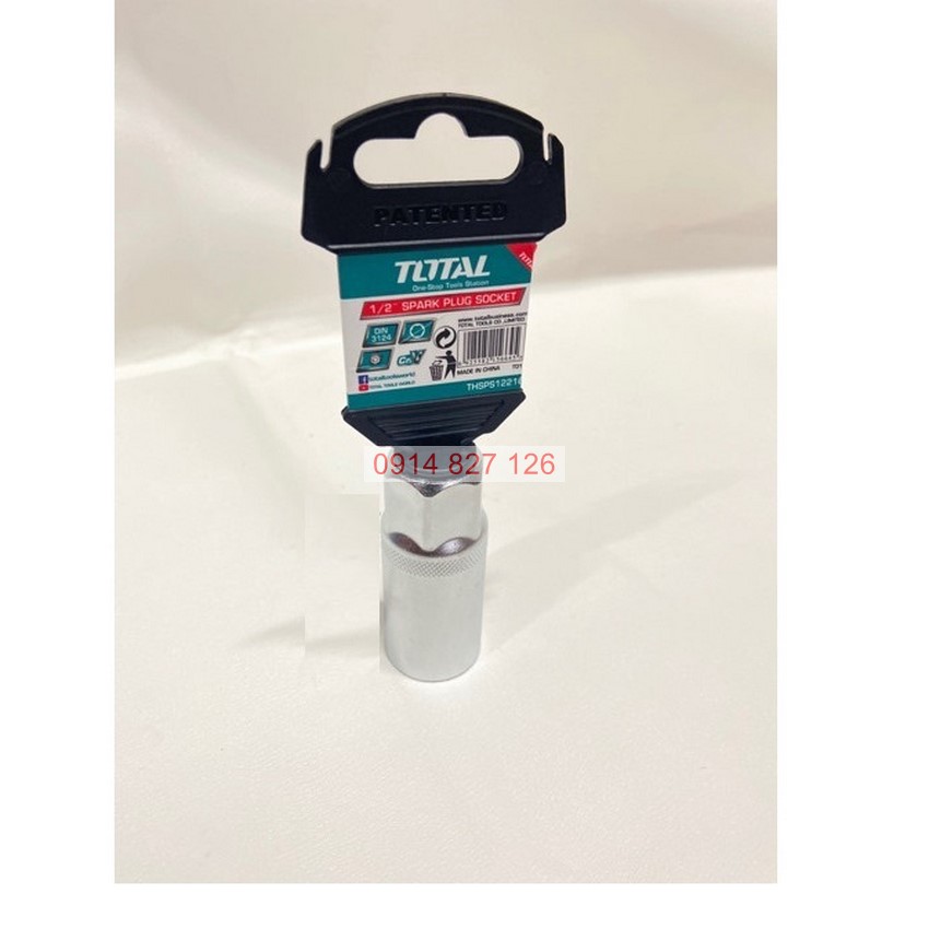 Đầu tuýp lục giác mở bugi xe máy 16mm và 21mm TOTAL THSPS12166 THSPS12216 chất liệu thép CR-V