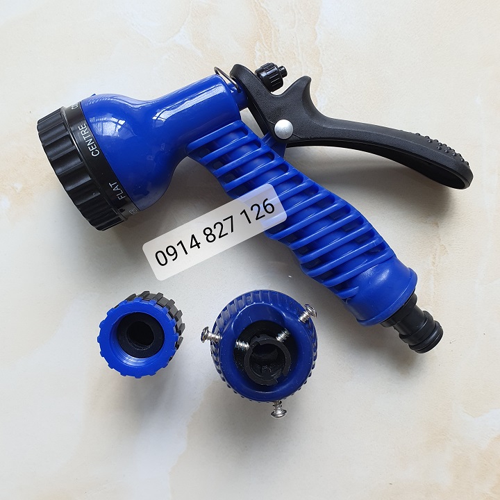 Bộ Vòi Xịt Nước Rửa Xe Giãn Nở 30M, Vòi Xịt Rửa Thông Minh Giãn Nở 30M