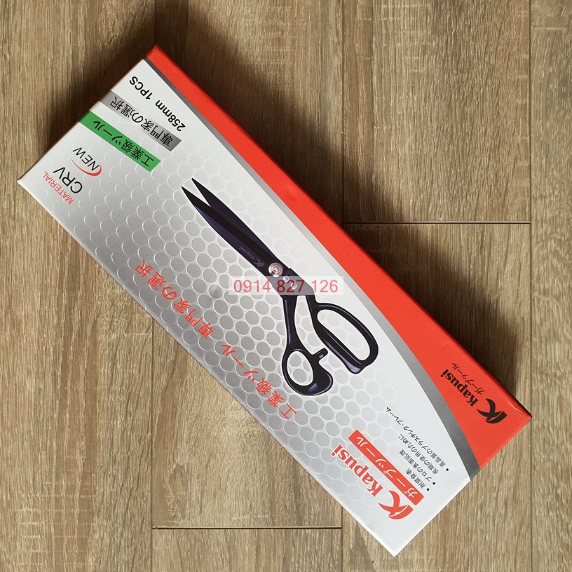 Kéo cắt vải dành cho thợ may cao cấp hãng KAPUSI K-0866, thép tốt, cực sắc bén